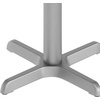 image:imageFlash Furniture Beverly 22 x 22 Restaurant Table XBase with 3 Diameter Table Height Column Commercial XBase Cast Iron Table Base SilverSilver