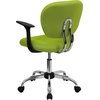 image:imageFlash Furniture Beverly MidBack Apple Green Mesh Padded Swivel Task Office Chair with Chrome Base and Arms