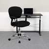 image:imageFlash Furniture Beverly MidBack Black Mesh Padded Swivel Task Office Chair with Chrome Base and Arms