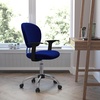 image:imageFlash Furniture Beverly MidBack Blue Mesh Padded Swivel Task Office Chair with Chrome Base and Arms