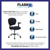 image:imageFlash Furniture Beverly MidBack Gray Mesh Padded Swivel Task Office Chair with Chrome Base and Arms