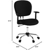 image:imageFlash Furniture Beverly MidBack Gray Mesh Padded Swivel Task Office Chair with Chrome Base and Arms