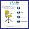 image:imageFlash Furniture Beverly MidBack Yellow Mesh Padded Swivel Task Office Chair with Chrome Base and ArmsYellow