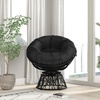 image:imageFlash Furniture Bowie Comfort Series Black Swivel Patio Chair with Black CushionBlack