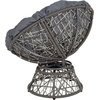 image:imageFlash Furniture Bowie Comfort Series Black Swivel Patio Chair with Black CushionGrey