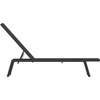 image:imageFlash Furniture Brazos Adjustable Chaise Lounge Chair Outdoor FivePosition Recliner All Weather BlackBlackBlackBlack