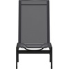 image:imageFlash Furniture Brazos Adjustable Chaise Lounge Chair Outdoor FivePosition Recliner All Weather BlackBlackBlackBlack