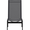 image:imageFlash Furniture Brazos Adjustable Chaise Lounge Chair Outdoor FivePosition Recliner All Weather BlackBlackBlackBlack