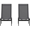 image:imageFlash Furniture Brazos Adjustable Chaise Lounge Chair Outdoor FivePosition Recliner All Weather BlackBlackBlackBlack