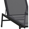 image:imageFlash Furniture Brazos Adjustable Chaise Lounge Chair Outdoor FivePosition Recliner All Weather BlackBlackBlackBlack