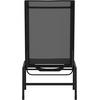 image:imageFlash Furniture Brazos Adjustable Chaise Lounge Chair Outdoor FivePosition Recliner All Weather BlackBlackBlackBlack