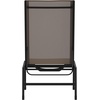 image:imageFlash Furniture Brazos Adjustable Chaise Lounge Chair Outdoor FivePosition Recliner All Weather BlackBlackBrownBlack