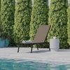 image:imageFlash Furniture Brazos Adjustable Chaise Lounge Chair Outdoor FivePosition Recliner All Weather BlackBlackBrownBlack