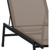 image:imageFlash Furniture Brazos Adjustable Chaise Lounge Chair Outdoor FivePosition Recliner All Weather BlackBlackBrownBlack