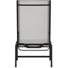 image:imageFlash Furniture Brazos Adjustable Chaise Lounge Chair Outdoor FivePosition Recliner All Weather BlackBlackGrayBlack