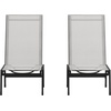 image:imageFlash Furniture Brazos Adjustable Chaise Lounge Chair Outdoor FivePosition Recliner All Weather BlackBlackGrayBlack