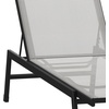 image:imageFlash Furniture Brazos Adjustable Chaise Lounge Chair Outdoor FivePosition Recliner All Weather BlackBlackGrayBlack