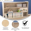image:imageFlash Furniture Bright Beginnings Commercial Grade 3 Shelf Modular Classroom Storage Unit  Natural Finish  Open Storage  Extra Wide  Safe Kid Friendly Design