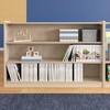 image:imageFlash Furniture Bright Beginnings Commercial Grade 3 Shelf Modular Classroom Storage Unit  Natural Finish  Open Storage  Extra Wide  Safe Kid Friendly Design