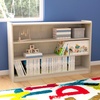 image:imageFlash Furniture Bright Beginnings Commercial Grade 3 Shelf Modular Classroom Storage Unit  Natural Finish  Open Storage  Extra Wide  Safe Kid Friendly Design