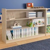 image:imageFlash Furniture Bright Beginnings Commercial Grade 3 Shelf Modular Classroom Storage Unit  Natural Finish  Open Storage  Extra Wide  Safe Kid Friendly Design