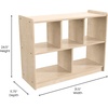 image:imageFlash Furniture Bright Beginnings Commercial Grade 5 Section Modular Classroom Storage Unit  Natural Finish  Open Storage  Safe Kid Friendly Design