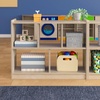 image:imageFlash Furniture Bright Beginnings Commercial Grade 5 Section Modular Classroom Storage Unit  Natural Finish  Open Storage  Safe Kid Friendly Design