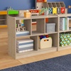 image:imageFlash Furniture Bright Beginnings Commercial Grade 5 Section Modular Classroom Storage Unit  Natural Finish  Open Storage  Safe Kid Friendly Design