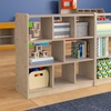 image:imageFlash Furniture Bright Beginnings Commercial Grade 8 Section Modular Classroom Storage Unit  Natural Finish  Open Storage  Safe Kid Friendly Design