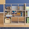 image:imageFlash Furniture Bright Beginnings Commercial Grade 8 Section Modular Classroom Storage Unit  Natural Finish  Open Storage  Safe Kid Friendly Design