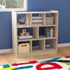 image:imageFlash Furniture Bright Beginnings Commercial Grade 8 Section Modular Classroom Storage Unit  Natural Finish  Open Storage  Safe Kid Friendly Design