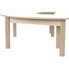 image:imageFlash Furniture Bright Beginnings Commercial Grade Half Circle Classroom Table  Wooden Preschool Activity Table  Greenguard Certified Wood  295 W x 59 D x 145 H