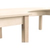 image:imageFlash Furniture Bright Beginnings Commercial Grade Half Circle Classroom Table  Wooden Preschool Activity Table  Greenguard Certified Wood  295 W x 59 D x 145 H
