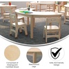 image:imageFlash Furniture Bright Beginnings Commercial Grade Half Circle Classroom Table  Wooden Preschool Activity Table  Greenguard Certified Wood  295 W x 59 D x 21 H