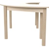 image:imageFlash Furniture Bright Beginnings Commercial Grade Half Circle Classroom Table  Wooden Preschool Activity Table  Greenguard Certified Wood  295 W x 59 D x 21 H