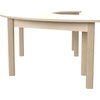 image:imageFlash Furniture Bright Beginnings Commercial Grade Half Circle Classroom Table  Wooden Preschool Activity Table  Greenguard Certified Wood  295 W x 59 D x 18 H