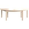 image:imageFlash Furniture Bright Beginnings Commercial Grade Half Circle Classroom Table  Wooden Preschool Activity Table  Greenguard Certified Wood  295 W x 59 D x 18 H