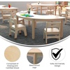image:imageFlash Furniture Bright Beginnings Commercial Grade Half Circle Classroom Table  Wooden Preschool Activity Table  Greenguard Certified Wood  295 W x 59 D x 18 H