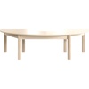 image:imageFlash Furniture Bright Beginnings Commercial Grade Half Circle Classroom Table  Wooden Preschool Activity Table  Greenguard Certified Wood  295 W x 59 D x 145 H