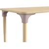image:imageFlash Furniture Bright Beginnings Commercial Grade Height Adjustable Rectangle Classroom Table  Wooden Activity Table  235 W x 47 D x 15 H  23 H  Beech
