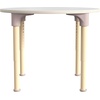 image:imageFlash Furniture Bright Beginnings Commercial Grade Height Adjustable Round Classroom Table  Wooden Activity Table  33 D x 15 H  23 H  BeechWhite