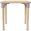 image:imageFlash Furniture Bright Beginnings Commercial Grade Height Adjustable Square Classroom Table  Wooden Activity Table  24 W x 24 D x 15 H  23 H  Beech