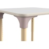 image:imageFlash Furniture Bright Beginnings Commercial Grade Height Adjustable Square Classroom Table  Wooden Activity Table  24 W x 24 D x 15 H  23 H  BeechWhite