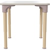 image:imageFlash Furniture Bright Beginnings Commercial Grade Height Adjustable Square Classroom Table  Wooden Activity Table  24 W x 24 D x 15 H  23 H  BeechWhite