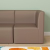 image:imageFlash Furniture Bright Beginnings Commercial Grade Modular Classroom 1Seater Corner Chair  Neutral Easy Clean Vinyl Upholstery  Soft Seating  Armless Design