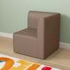 image:imageFlash Furniture Bright Beginnings Commercial Grade Modular Classroom 1Seater Corner Chair  Neutral Easy Clean Vinyl Upholstery  Soft Seating  Armless Design