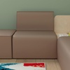 image:imageFlash Furniture Bright Beginnings Commercial Grade Modular Classroom 1Seater Sofa  Neutral Easy Clean Vinyl Upholstery  Soft Seating  Armless Design