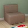 image:imageFlash Furniture Bright Beginnings Commercial Grade Modular Classroom 1Seater Sofa  Neutral Easy Clean Vinyl Upholstery  Soft Seating  Armless Design