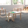 image:imageFlash Furniture Bright Beginnings Commercial Grade Square Classroom Table  Wooden Preschool Activity Table  Greenguard Certified Wood  235 W x 18 H Beech Finish