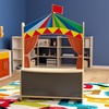image:imageFlash Furniture Bright Beginnings Commercial Puppet Theater  Lower Magnetic Chalkboard  Space Saving Lower Storage  Natural